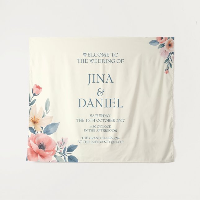 Tapete De Parede Bloom Blushing (Frente (Horizontal))