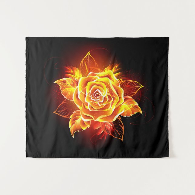 Tapete De Parede Blooming Fire Rosa (Frente (Horizontal))