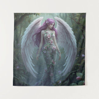 Tapete De Parede Blooming Forest Angel