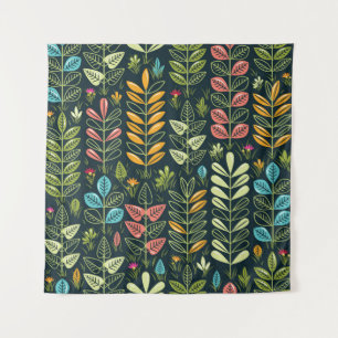 Tapete De Parede Blooms Eternos: Elegância Floral Desenhada À Mão