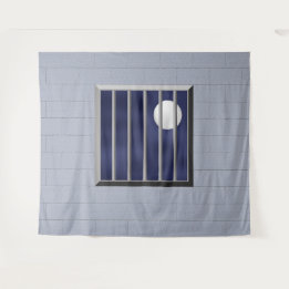 Tapete De Parede Bloquear Bares Metálicos com Lua Inteira Halloween