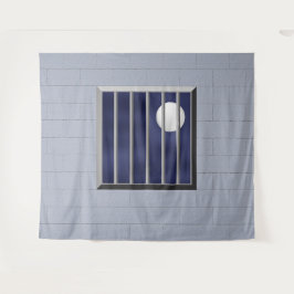 Tapete De Parede Bloquear Bares Metálicos com Lua Inteira Halloween