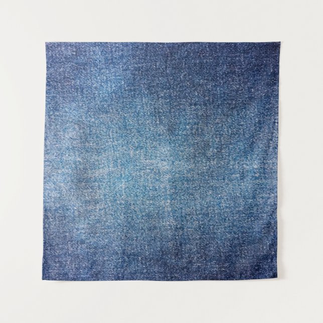 Tapete De Parede Blue background, denim jeans texture background. D (Frente)
