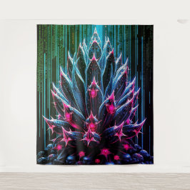 Tapete De Parede Blue-Cactus