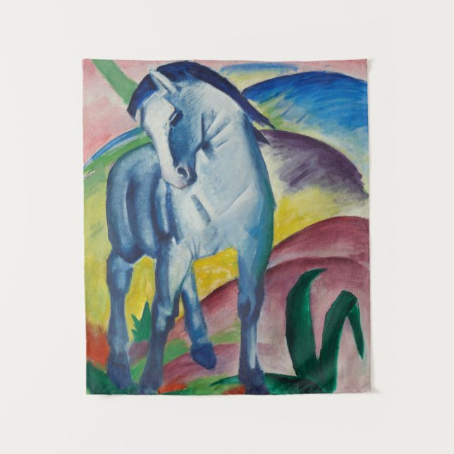 Tapete De Parede Blue Horse Franz Marc Painting (Frente)