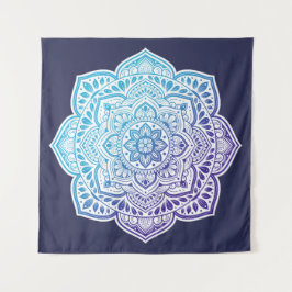 Tapete De Parede Blue Moon Mandala Tapestry