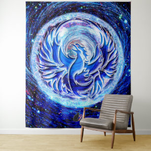 Tapete De Parede Blue Phoenix