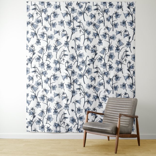 Tapete De Parede Bluebells, Harebeldes, Flores (In Situ)