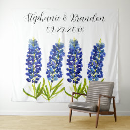 Tapete De Parede Bluebonnets Blue Floral Texas Weding Booth