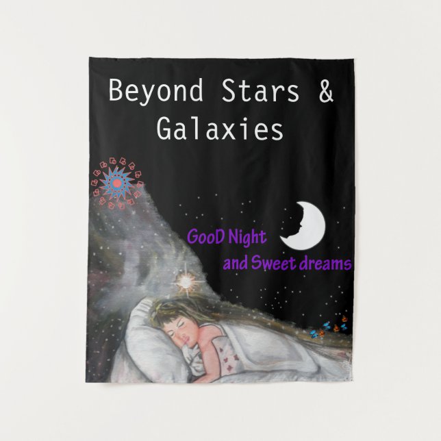 Tapete De Parede Boa noite e doce sonho (Frente)