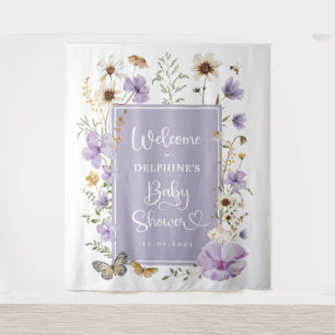 Tapete De Parede Boas-vindas ao Chá de Bebê Bebê Flor Silvestre Rox