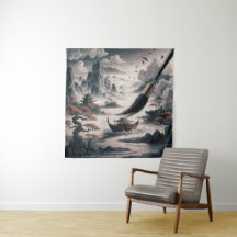  Boat landscape ocean view poetic  art