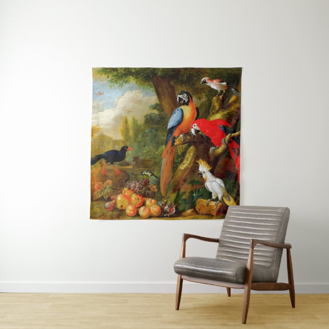 Tapete De Parede Bogdani Jakob Dois Macaws a Cockatoo (In Situ)