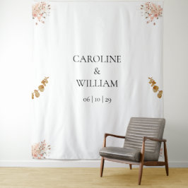 Tapete De Parede Boho Floral Photo Booth Backdrods