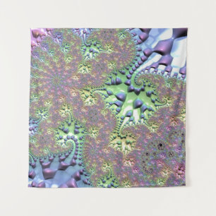 Tapete De Parede Boho Hippie Groovy Shiny Colorful Rainbow Fractal