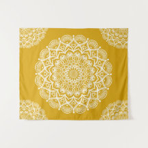 Boho Mustard Yellow Mandala