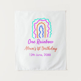 Tapete De Parede Boho Rainbow, um aniversário de crianças brilhante