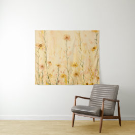 Tapete De Parede Boho Vintage Wildflower
