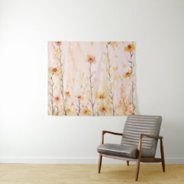 Tapete De Parede Boho Vintage Wildflower