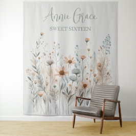 Tapete De Parede Boho Wildflower