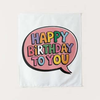 Tapete De Parede Bolha de Aniversário Feliz