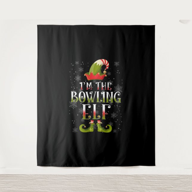 Tapete De Parede Boliche Elf Natal (Frente)