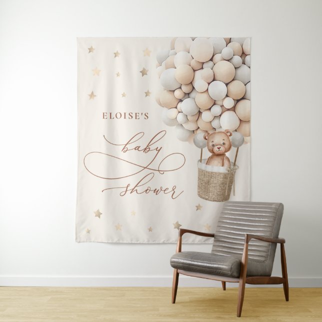 Tapete De Parede Bolo de Urso de Pelúcia Balão Urso Mal Espera Chá  (In Situ)