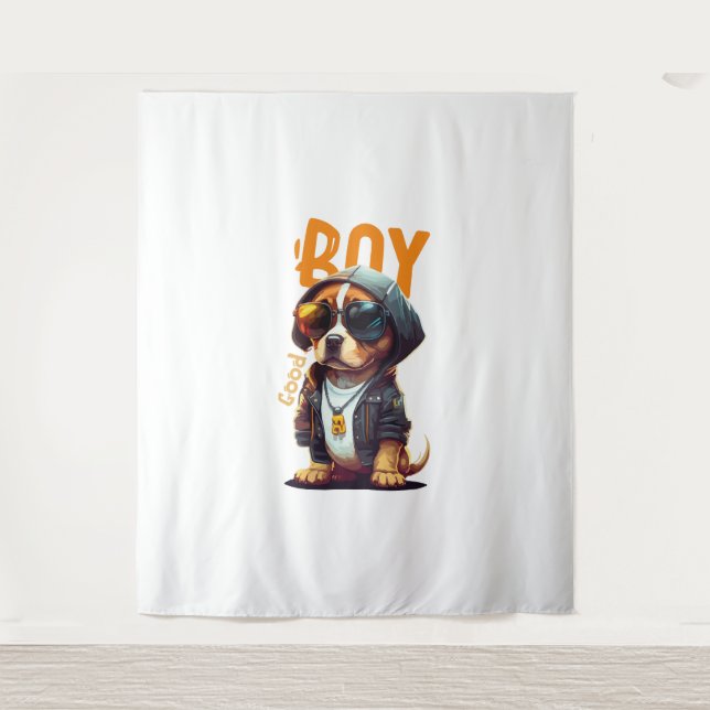 Tapete De Parede Bom Cachorro Cachorro Bonito (Frente)