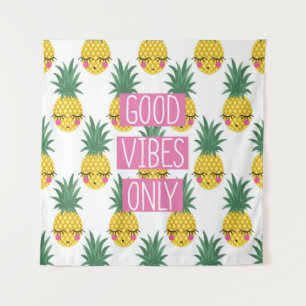 Tapete De Parede Bom Padrão de Verão de Abacaxi em Vibes