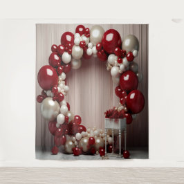 Tapete De Parede Bonito arco vermelho e Cinza