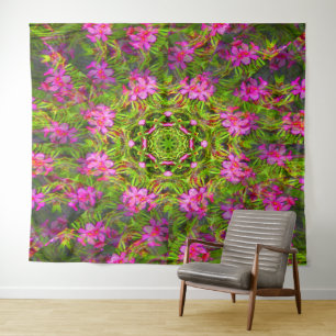 Tapete De Parede Bonito espiral do Phlox rosa...