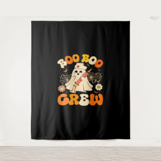 Tapete De Parede Boo Boo Crew Ghost Enfermeiro, Retro Hallowee