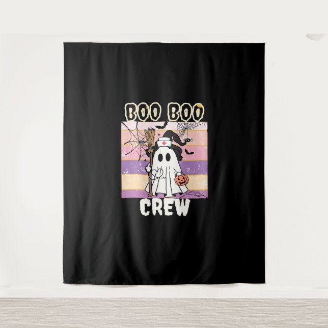 Tapete De Parede Boo Boo Crew Halloween Enfermeira Fantasma Essenci (Frente)