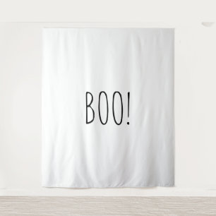 Tapete De Parede Boo branco mestiço minimalista do Halloween