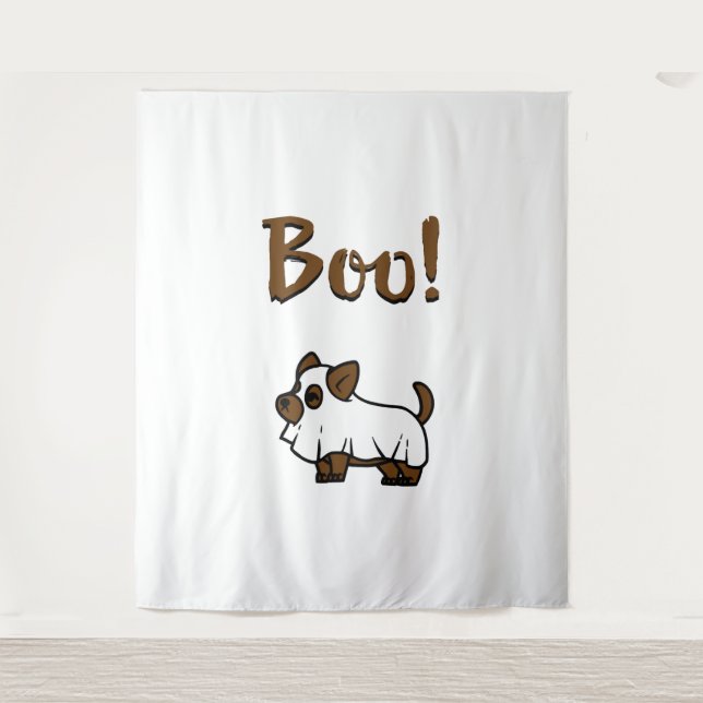 Tapete De Parede Boo Halloween (Frente)