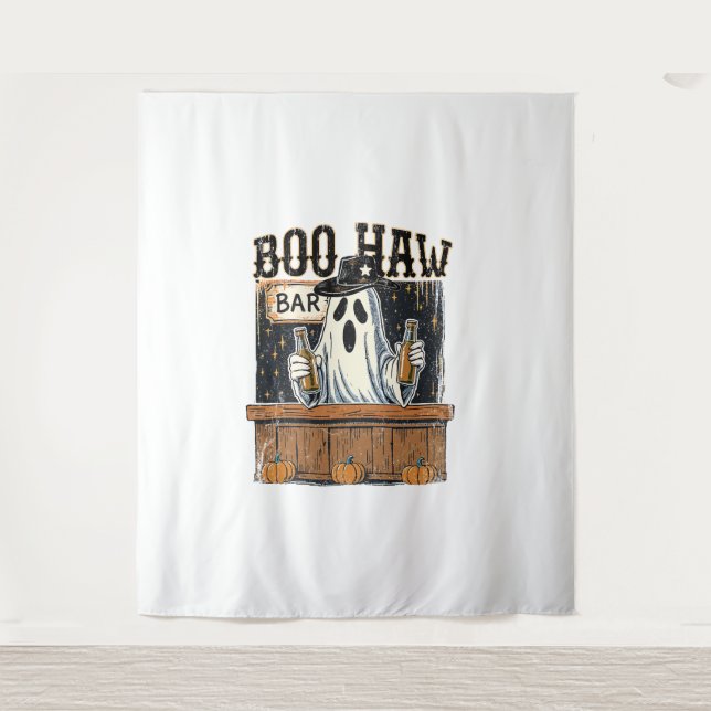 Tapete De Parede Boo Haw Retro Western Halloween (Frente)