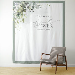 Tapete De Parede Booth de Fotografia do Chá de panela Eucalyptus Az