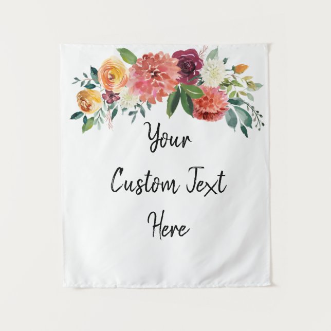 Tapete De Parede Booth Personalizado de Recepção de Casamento outon (Frente)