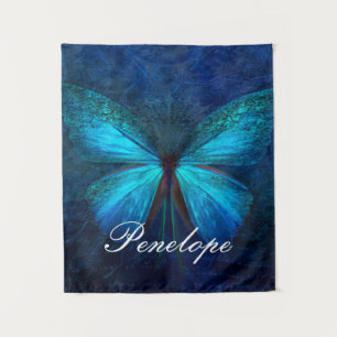 Tapete De Parede Borboleta Azul de Alegria e Sorte