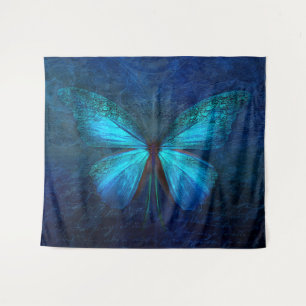 Tapete De Parede Borboleta Azul Estonteante