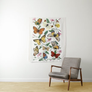 Tapete De Parede Borboleta Vintage & Moth por Paul Gervais