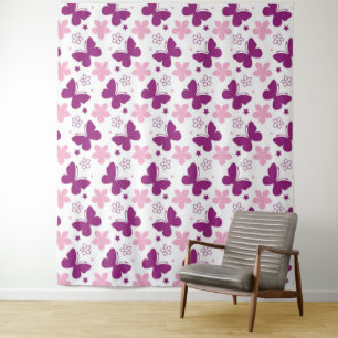Tapete De Parede Borboletas