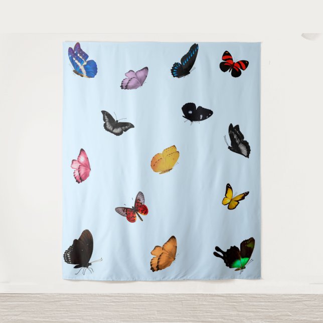 Tapete De Parede Borboletas no céu (Frente)