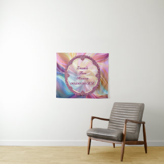 Tapete De Parede Borda Chique Colorida Seda Pastel Personalizar
