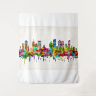 Tapete De Parede Boston Massachusetts Skyline