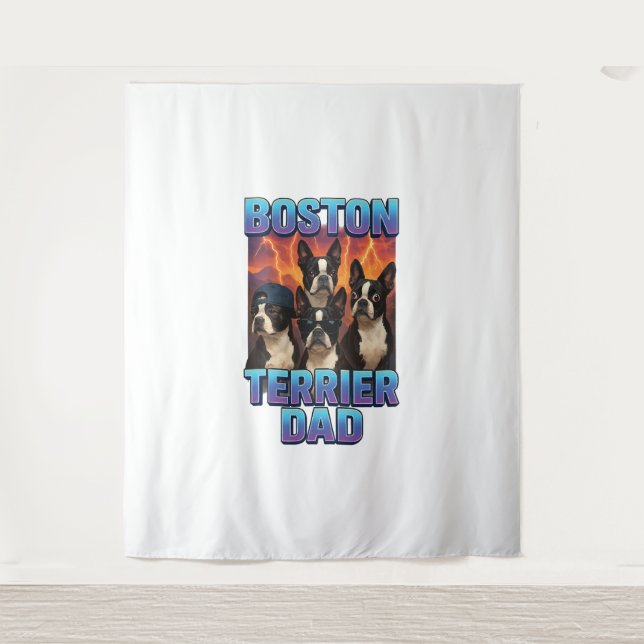 Tapete De Parede Boston Terrier (Frente)