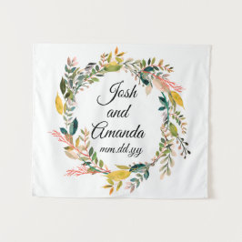 Tapete De Parede Botânica Boho Anniversário Foto Booth