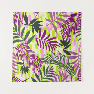 Tapete De Parede Botanical seamless pattern mixed with geometric sh