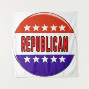 Tapete De Parede Botão Republicano