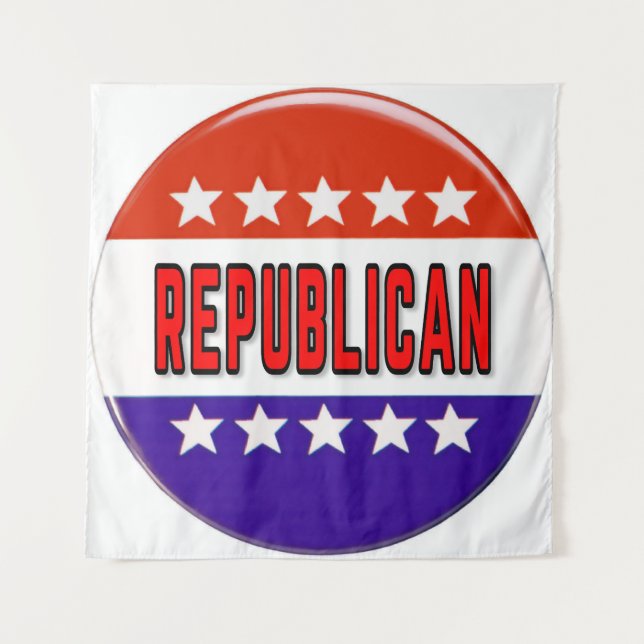 Tapete De Parede Botão Republicano (Frente)